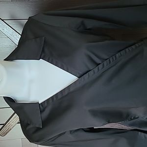 Banana Republic Black Strech Blouse with Side Tie, Size M